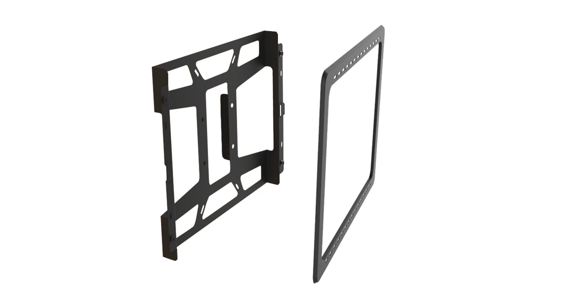 Recessed wall mount detach view